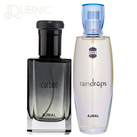 Ajmal Carbon EDP Perfume + Raindrops EDP Floral Chypre