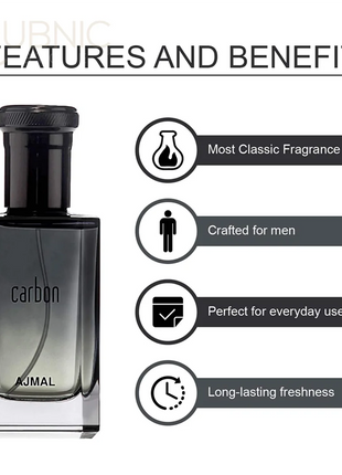 Ajmal Carbon EDP Perfume + Raindrops EDP Floral Chypre