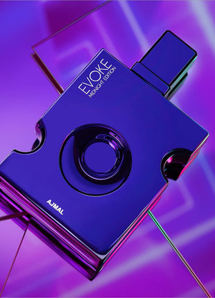 a digital camera with a purple background