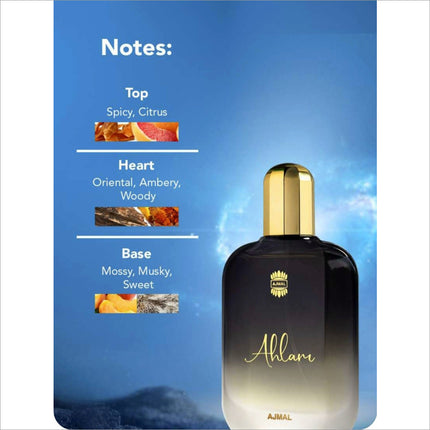 Ajmal Men Ahlam Long Lasting Eau De Parfum - 100ml - perfume