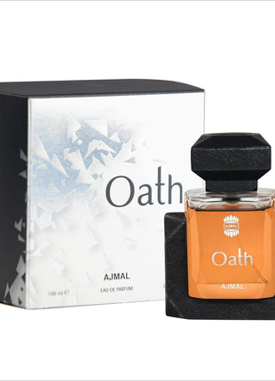 a bottle of oath next to a box