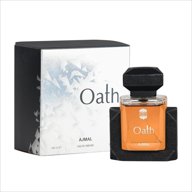 a bottle of oath next to a box