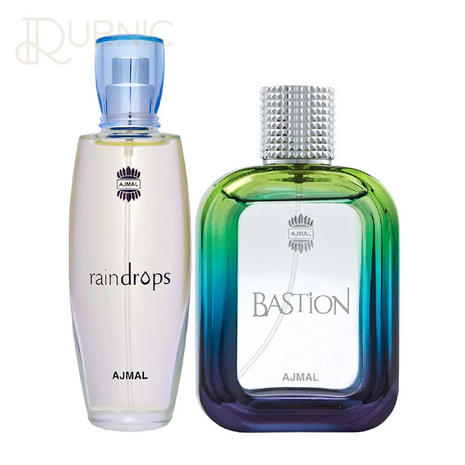 Ajmal Raindrops EDP Floral Chypre Perfume 50ml + Bastion