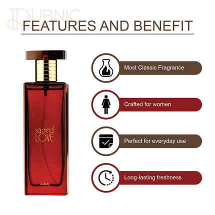 Ajmal Sacred Love EDP + Tempest Concentrated Perfume -