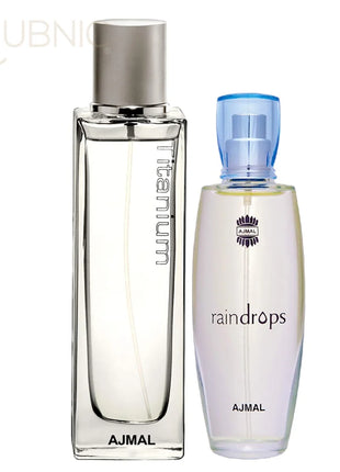 Ajmal Titanium EDP Perfume 100ml + Raindrops EDP Perfume