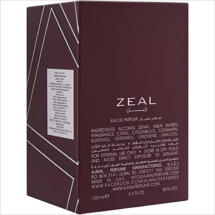 Ajmal Zeal perfume 100 ml - PERFUME