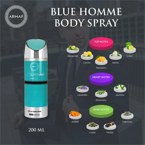 Armaf Blue Homme Men Deo 200ML - BODY SPRAY