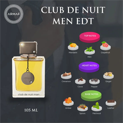 Armaf Club De Nuit Eau De Toilette For Men 105ML - PERFUME