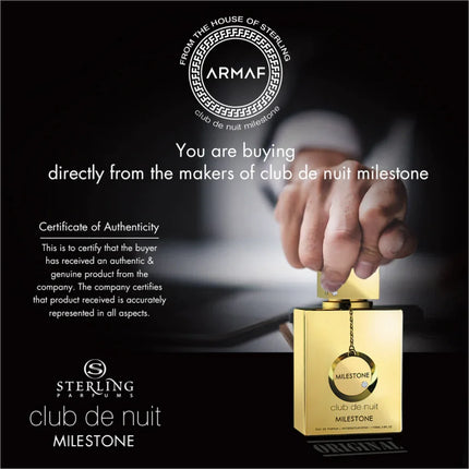 Armaf Club De Nuit MIlestone Eau De Parfum - PERFUME