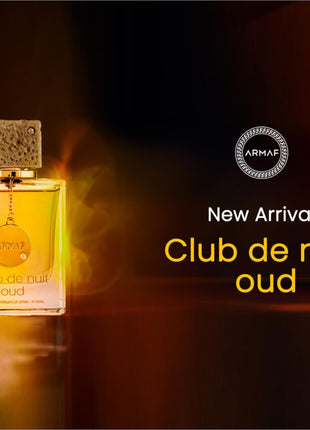 a bottle of new arrival club de nuit oud