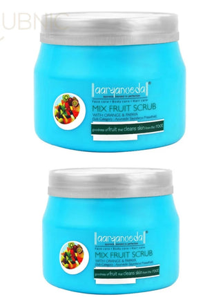 Aryanveda Mix Fruit Face Scrub pack of 2 - FACE SCRUB