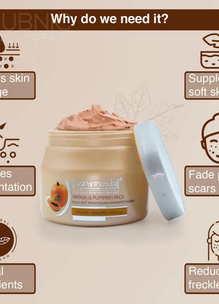 Aryanveda Papaya Pumpkin Face Pack & BLEMISH D TAN SCRUB