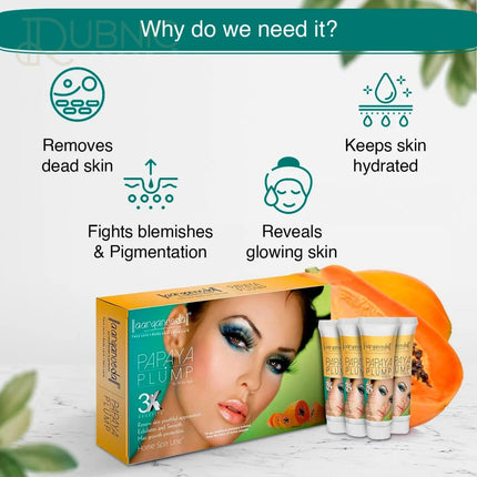 Aryanveda Unisex Papaya Facial Kit for Instant Glowing Skin