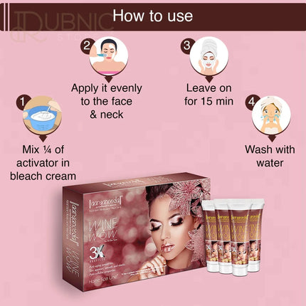 Aryanveda Wine Facial Kit for Soft Glowing & Brighter Skin -