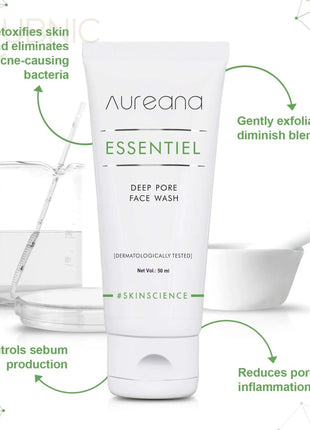 Aureana Essentiel Deep Pore Face Wash - face wash