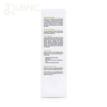 Aureana Luminos Brightening Face Wash - face wash