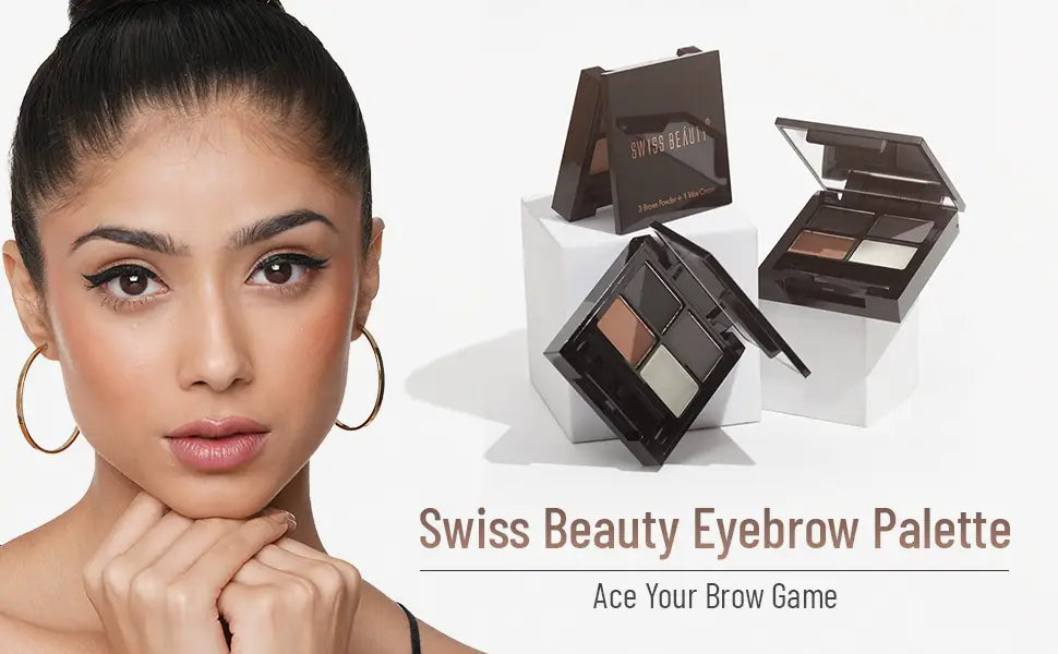 Swiss Beauty Eyebrow Palette With Wax Cream