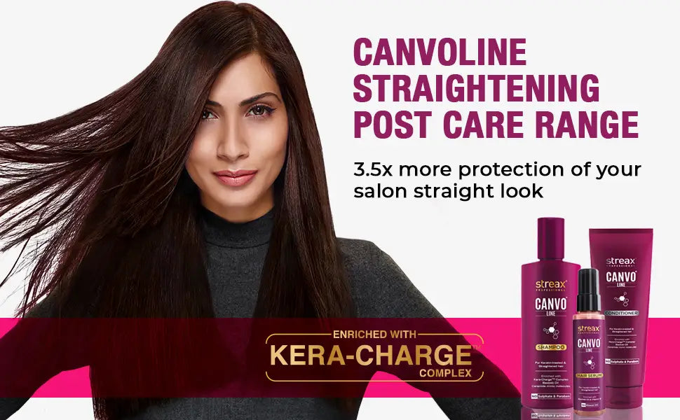 Streax Professional Canvoline Straightening Post Care Hair