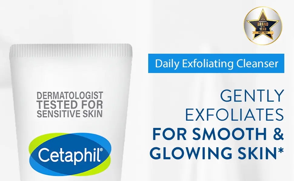 Cetaphil Face Wash Daily Exfoliating Cleanser 178 ml