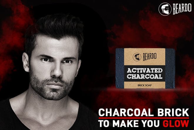 Beardo Activated Charcoal Brick Soap pack of 4