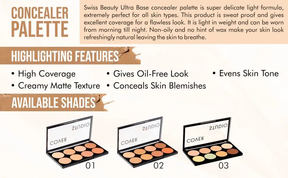 Swiss Beauty Ultra Base Concealer Palette