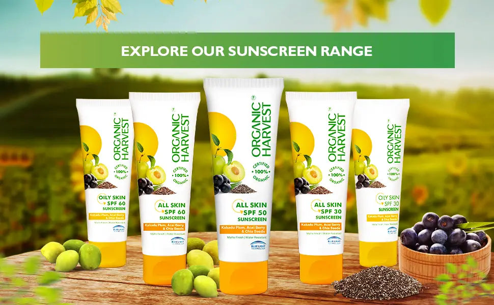 Organic Harvest Sunscreen SPF 60 with Triple Action Formula