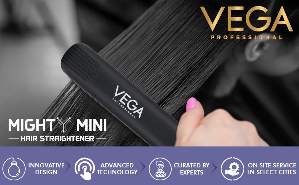 VEGA Professional Hair Straightener - VPVHS-10 (Black)