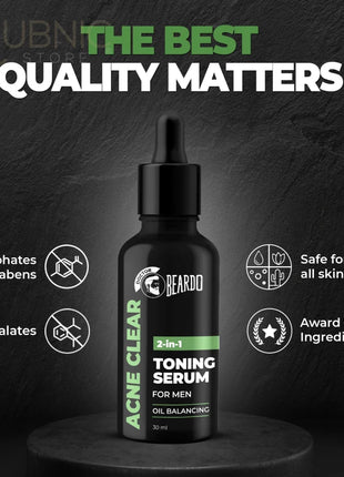 Beardo Acne Clear 2 In 1 Toning Serum - FACE SERUM