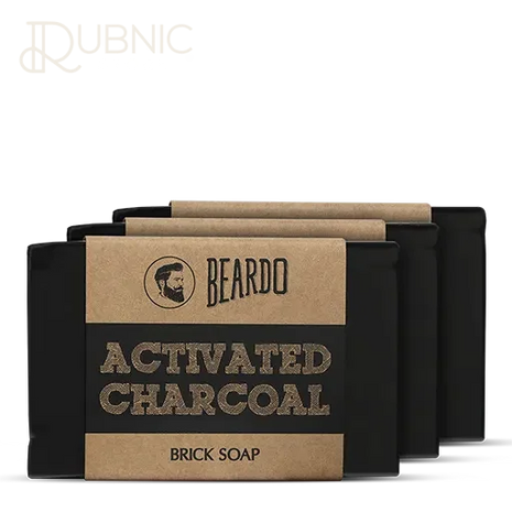 Beardo Activated Charcoal Brick Soap pack of 3 - BATH SHOP