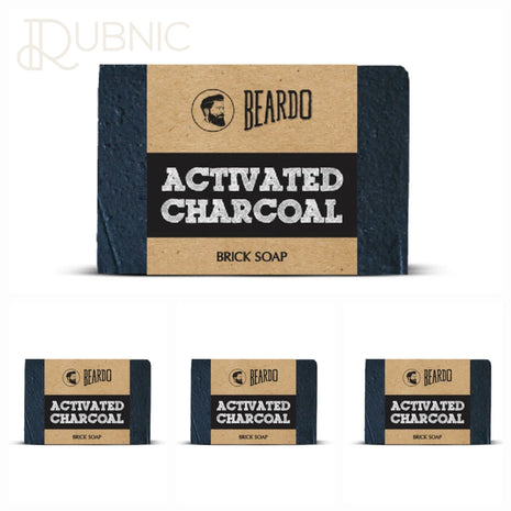 Beardo Activated Charcoal Brick Soap pack of 4 - BATH SHOP