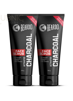 Beardo Activated Charcoal Face Scrub pack of 2 - FACE SCRUB