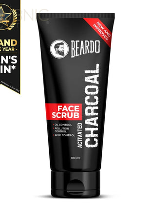 Beardo Activated Charcoal Face Scrub pack of 2 - FACE SCRUB