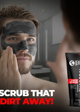 Beardo Activated Charcoal Face Scrub pack of 2 - FACE SCRUB