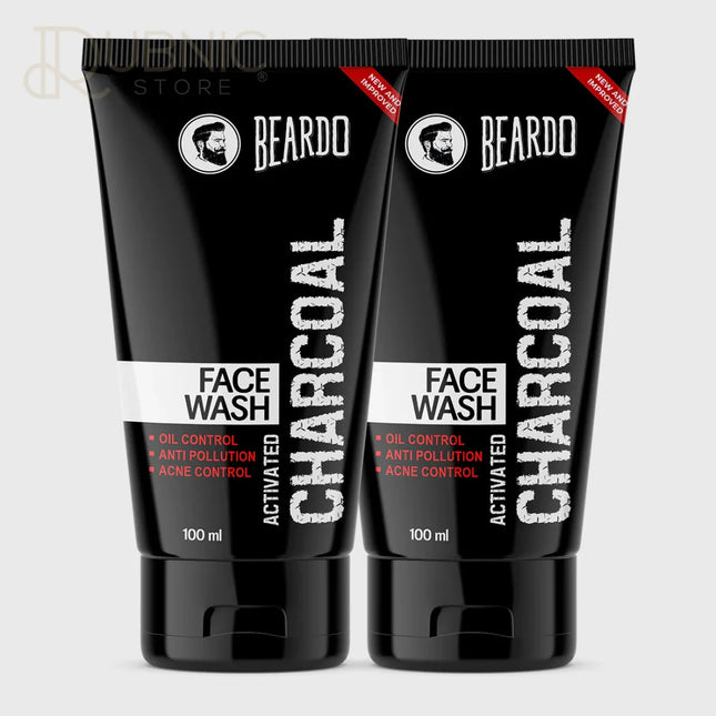 Beardo Activated Charcoal Facewash 100 ML PACK OF 2 - face