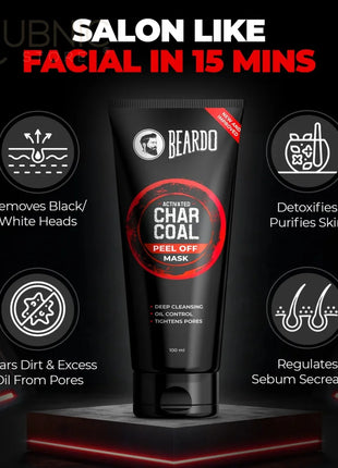 Beardo Activated Charcoal Peel Off Mask - PEEL OFF MASK