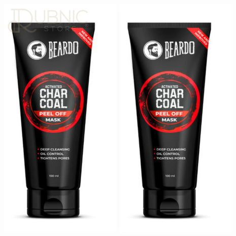 Beardo Activated Charcoal Peel Off Mask pack of 2 - PEEL OFF