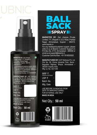 Beardo Ball Sack Spray - For Fresh & Dry Balls pack of 2 -