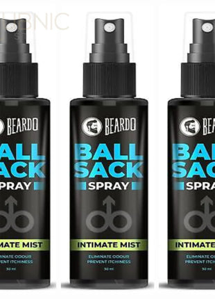 Beardo Ball Sack Spray - For Fresh & Dry Balls pack of 3 -