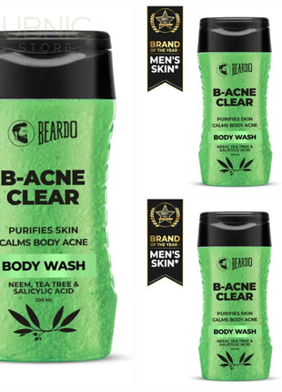 Beardo BODY-ACNE Clear Bodywash pack of 3 - BODY WASH