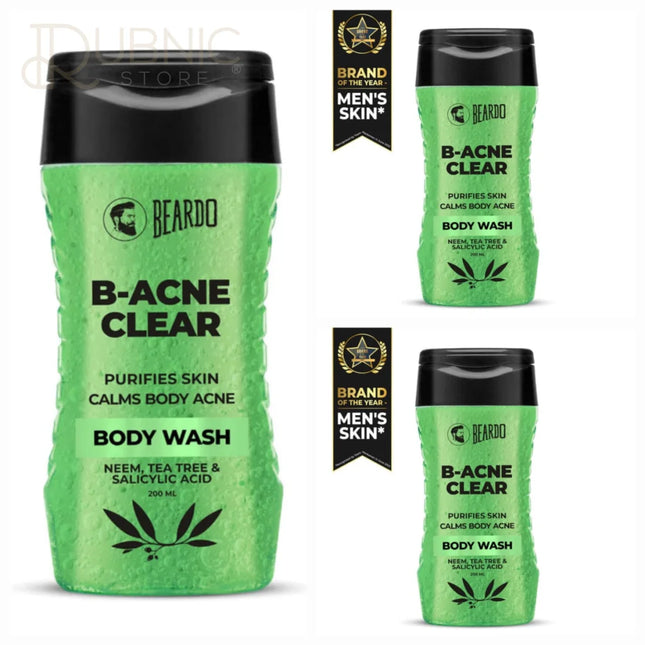 Beardo BODY-ACNE Clear Bodywash pack of 3 - BODY WASH