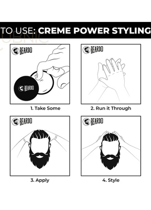 Beardo Creme Power Styling Wax - hair wax