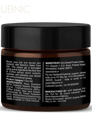 Beardo De-Tan Face Gel For Men - FACE MOISTURIZER