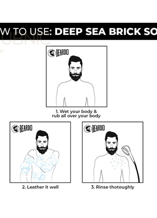 Beardo Deep Sea Brick Soap - BATH SHOP