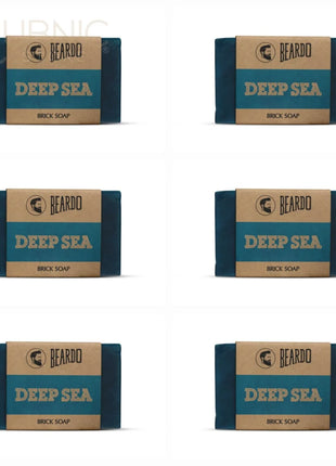 Beardo Deep Sea Brick Soap pack of 6 - BATH SHOP