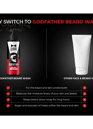 Beardo Godfather Beard Wash pack of 2 - beard wash