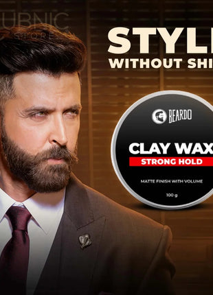 Beardo HAIR CLAY Wax - Strong Hold - hair wax