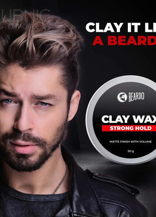 Beardo HAIR CLAY Wax - Strong Hold - hair wax