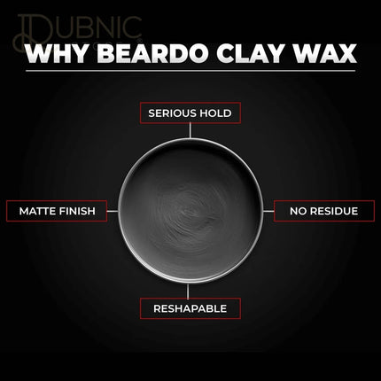 Beardo HAIR CLAY Wax - Strong Hold pack of 2 - hair wax