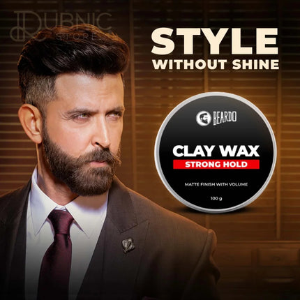 Beardo HAIR CLAY Wax - Strong Hold pack of 2 - hair wax