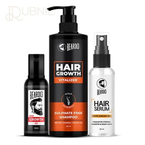 Beardo Hair Fall Control Kit (Shampoo Serum & Growth Oil) -